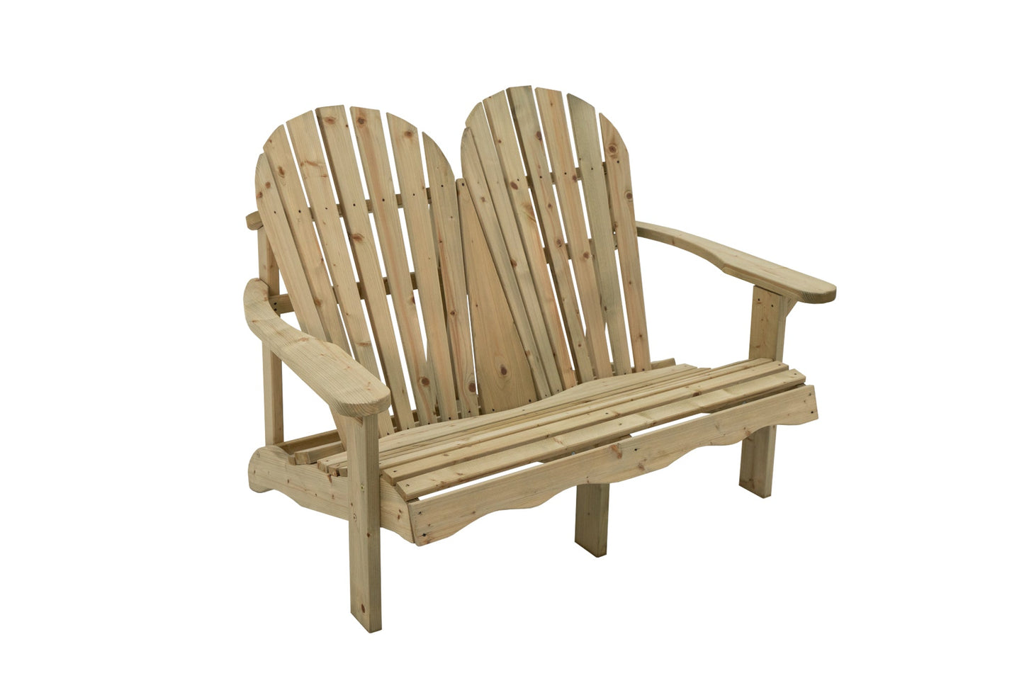 Double Adirondack relax garden bench
