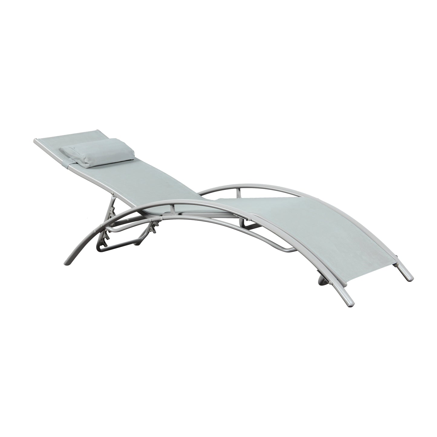 Pair of Bali Sun Loungers - Grey