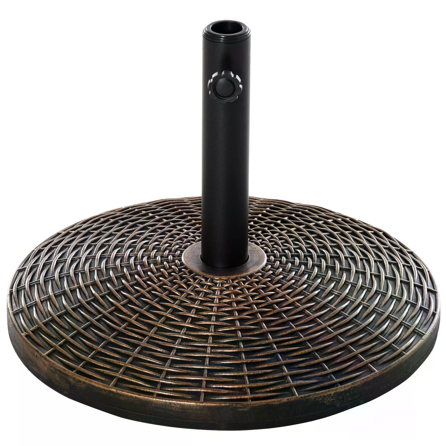 Outsunny Patio Weighted Umbrella Base Parasol Holder Outdoor Stand 25kg - OutdoorBox