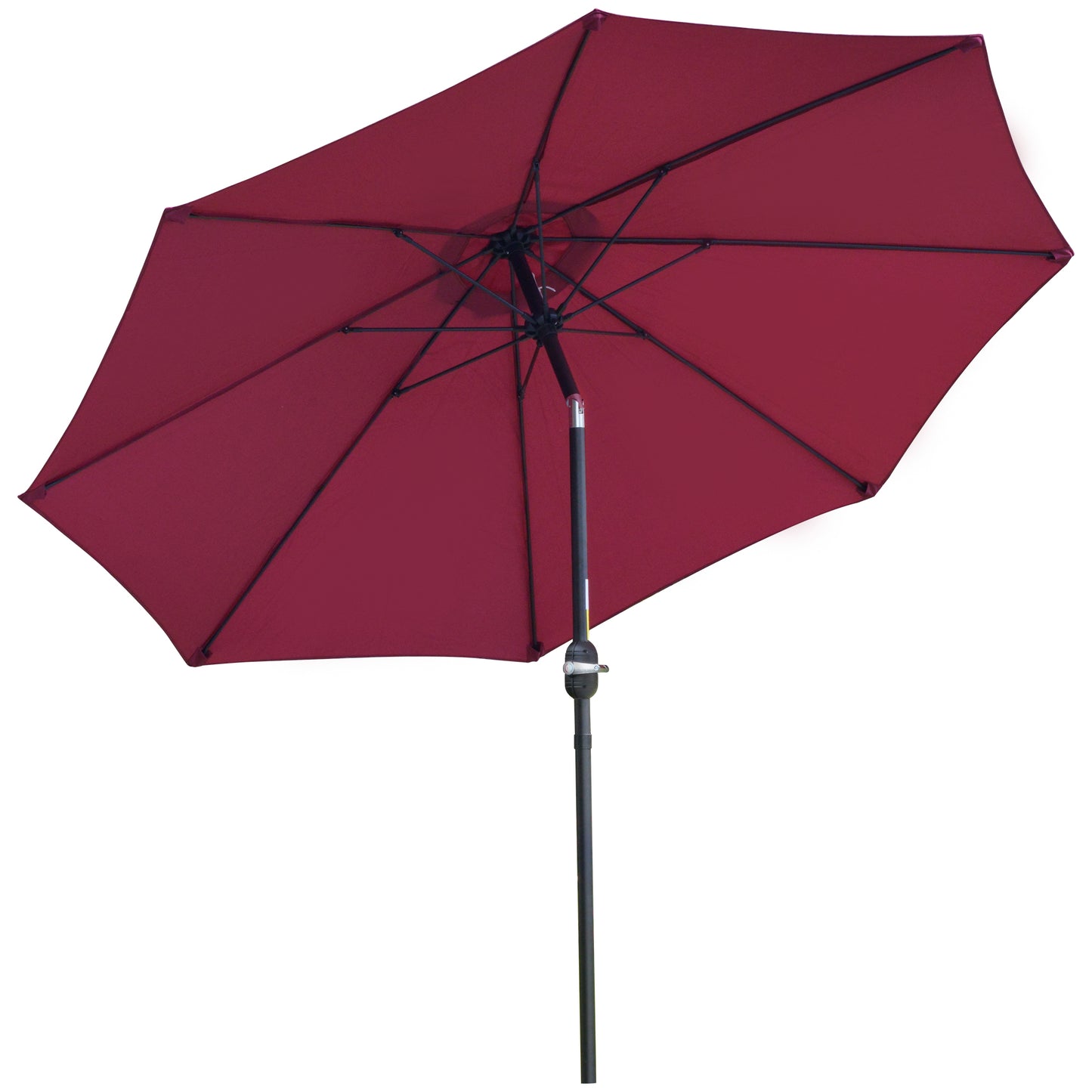 Outsunny ?2.6M Umbrella Parasol-Red - OutdoorBox