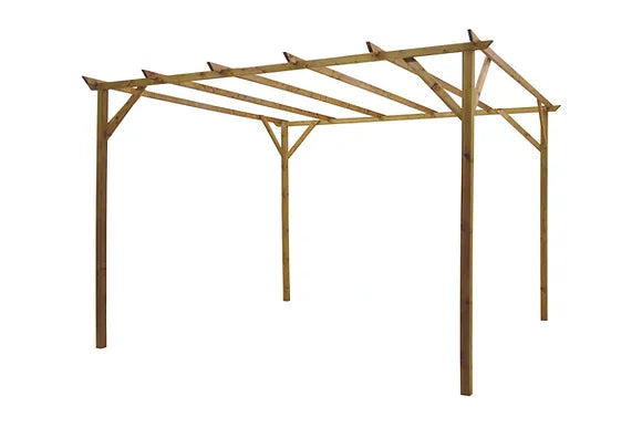 Wood Garden Pergola 2 Sizes Available
