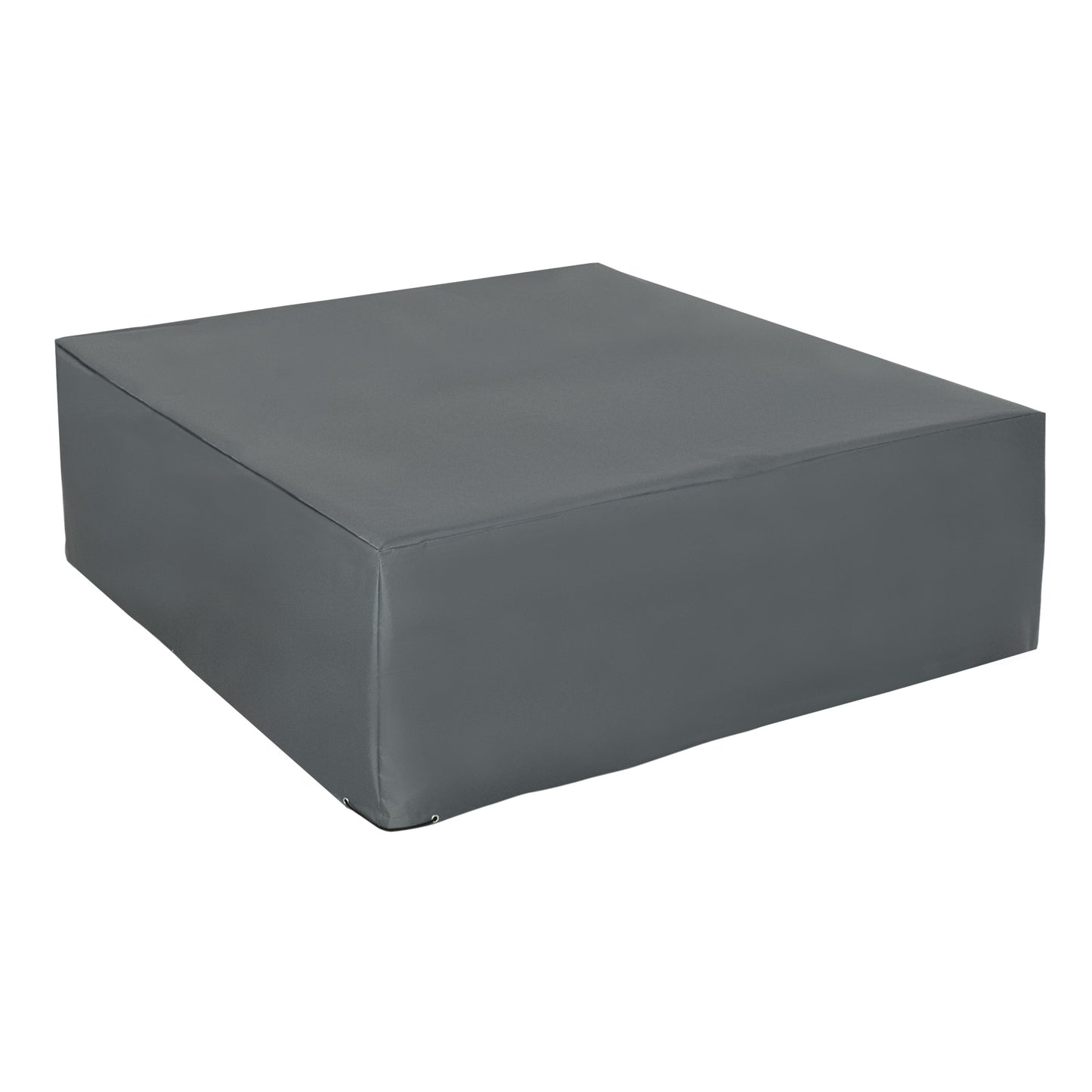 Outsunny Oxford Patio Set Cover Outdoor Garden Rattan Sun Lounger Furniture Protection Cover Protector Waterproof Anti-UV Grey 205L x 192W x 61Hcm - OutdoorBox