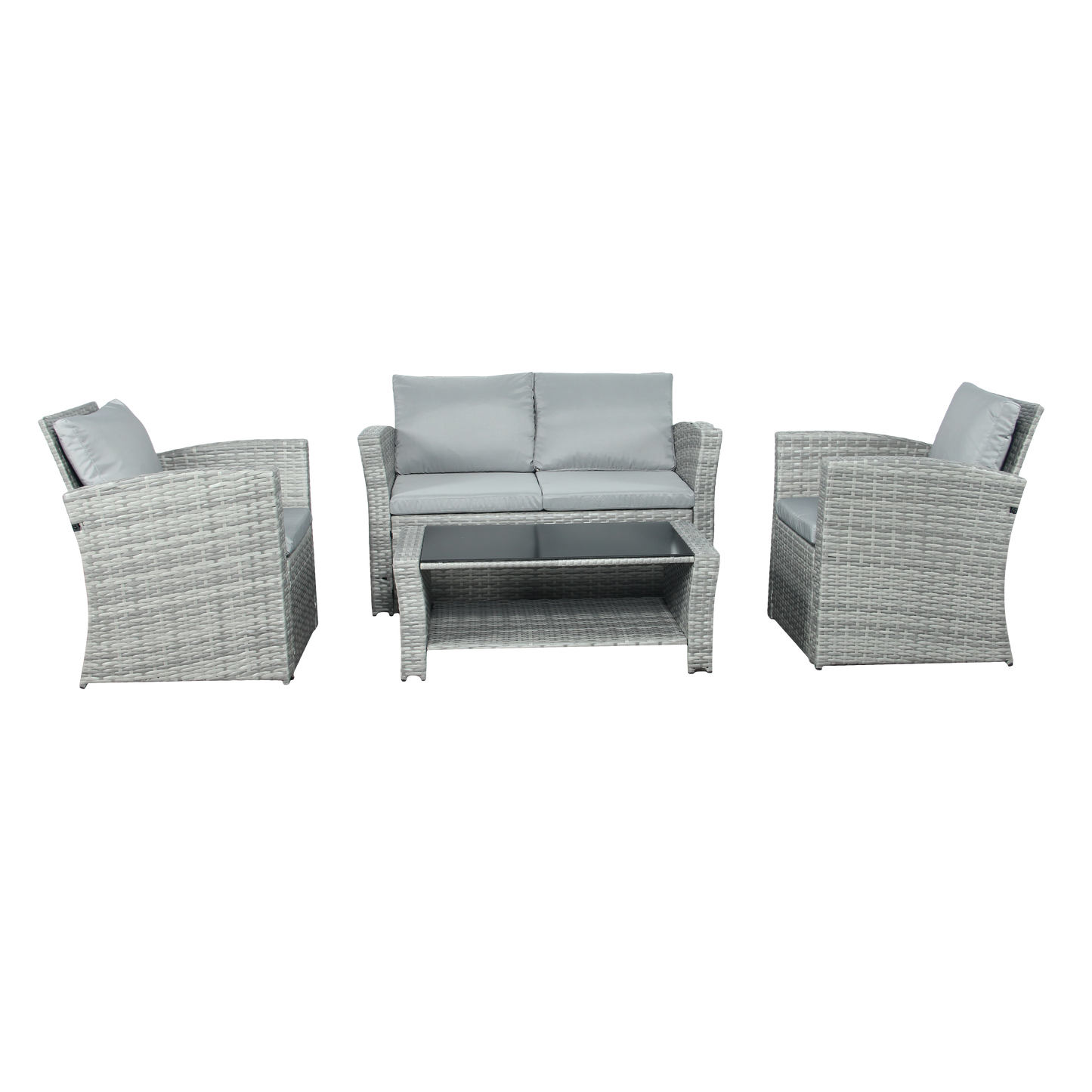 The Wilmslow 4 Seat Rattan Sofa Lounge Set